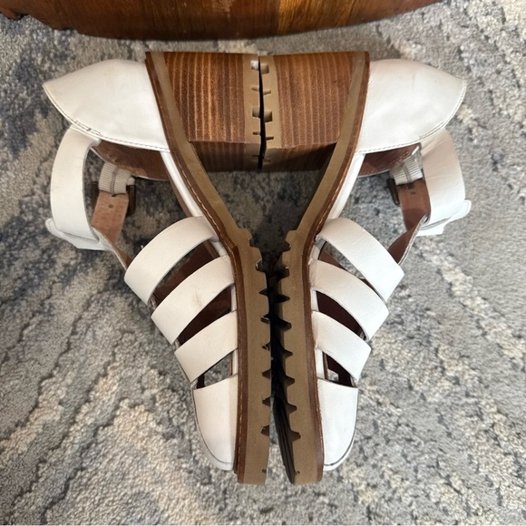 Urban Outfitters Seychelles Closed Toe Platform Fisherman Sandal White 7 - Picture 4 of 9